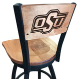 Oklahoma State University Cowboys L038 Laser Engraved Bar Stool by Holland Bar Stool