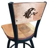 Southern Illinois University Salukis L038 Laser Engraved Bar Stool by Holland Bar Stool