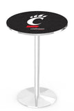 L214 Chrome Cincinnati Bear Cats Pub Table