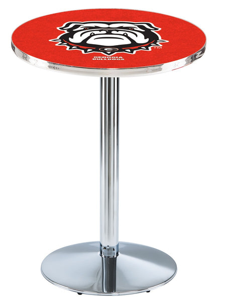 L214 Chrome Georgia Bulldogs Pub Table