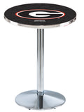 L214 Chrome Georgia Bulldogs G Pub Table