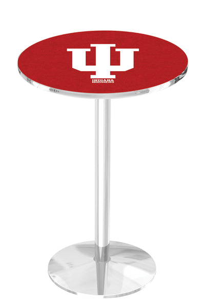 L214 Chrome Indiana Hoosiers Pub Table