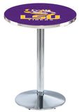 L214 Chrome LSU Tigers Pub Table