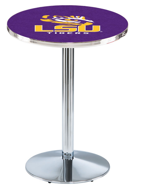 L214 Chrome LSU Tigers Pub Table