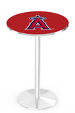 Los Angeles Angels L214 Chrome Major League Baseball Pub Table