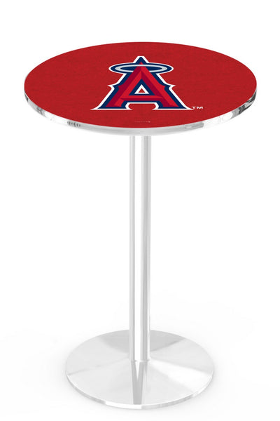 Los Angeles Angels L214 Chrome Major League Baseball Pub Table