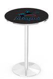 Miami Marlins L214 Chrome Major League Baseball Pub Table