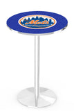 New York Mets L214 Chrome Major League Baseball Pub Table