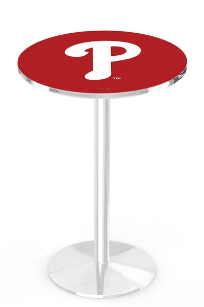 Philadelphia Phillies L214 Chrome Major League Baseball Pub Table