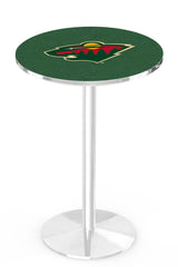 L214 Chrome Minnesota Wild Pub Table