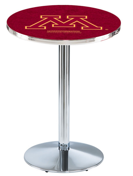 L214 Chrome Minnesota Golden Gophers Pub Table