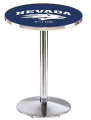 L214 Chrome University of Nevada Reno Wolf Pack Pub Table