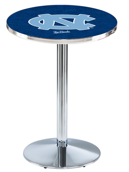 L214 Chrome North Carolina Tar Heels Pub Table