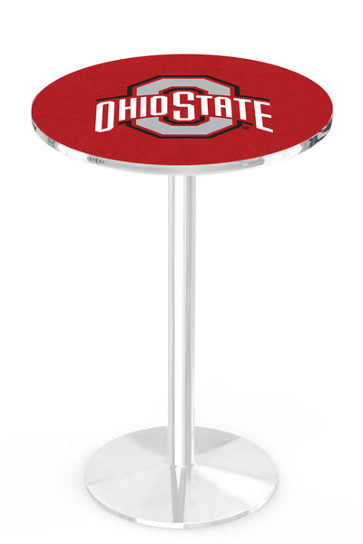 L214 Chrome Ohio State Buckeyes Pub Table