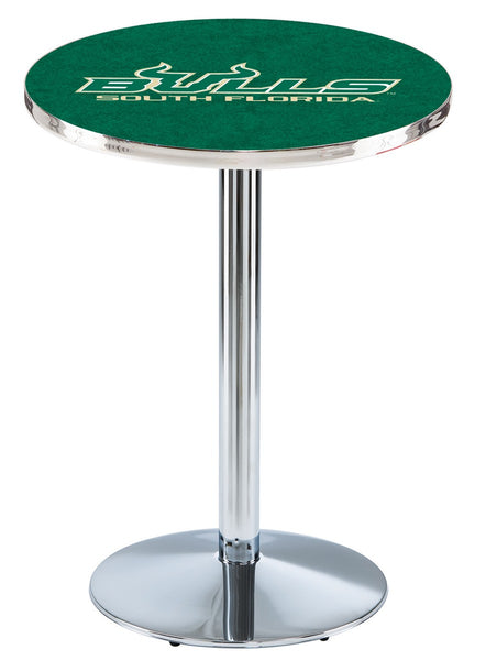 L214 Chrome University of South Florida Bulls Pub Table