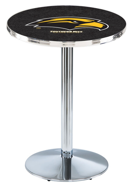 L214 Chrome University of Southern Miss Golden Eagles Pub Table