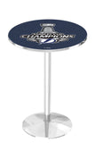 L214 Chrome Tampa Bay Lightning 2020 Stanley Cup Pub Table