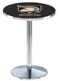 L214 Chrome U.S. Military Academy Black Knights Army Pub Table