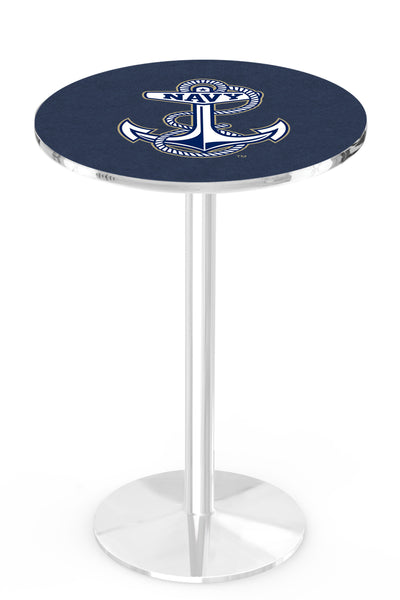 L214 Chrome US Navy Midshipmen Academy Pub Table