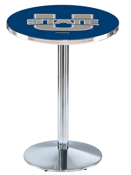 L214 Chrome Utah State Aggies Pub Table