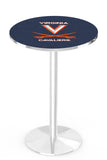 L214 Chrome Virginia Cavaliers Pub Table