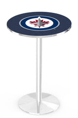 L214 Chrome Winnipeg Jets Pub Table