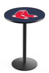 Boston Red Sox L214 Black Wrinkle Major League Baseball Pub Table