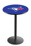 Toronto Blue Jays L214 Black Wrinkle Major League Baseball Pub Table