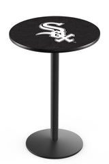 Chicago White Sox L214 Black Wrinkle Major League Baseball Pub Table