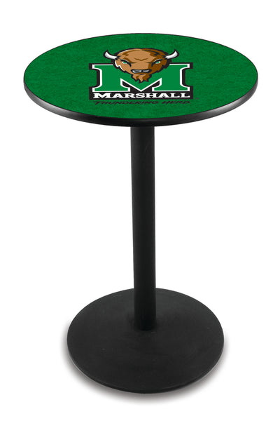 L214 Black Wrinkle Marshall University Thundering Herd Pub Table