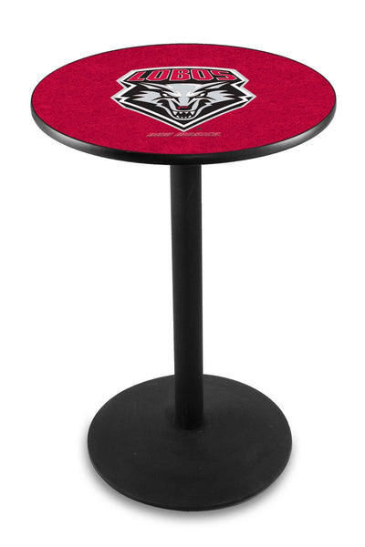 L214 Black Wrinkle University of New Mexico Lobos Pub Table