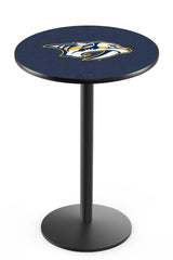 L214 Black Wrinkle Nashville Predators Pub Table