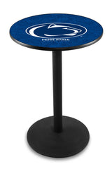 L214 Black Wrinkle Penn State Nittany Lions Pub Table by Holland Bar Stool Company