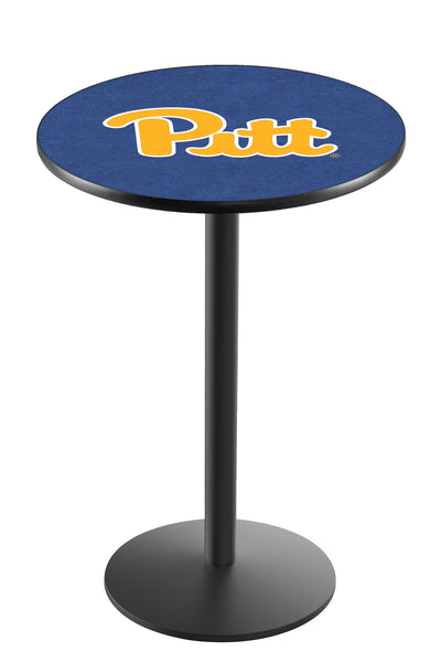 L214 Black Wrinkle Pittsburgh Panthers Pub Table