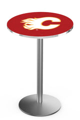 L214 Stainless Calgary Flames Pub Table