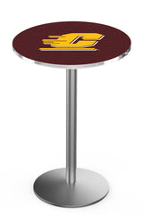 L214 Stainless Central Michigan Chippewas Pub Table