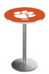 L214 Stainless Clemson Tigers Pub Table by Holland Bar Stool Company