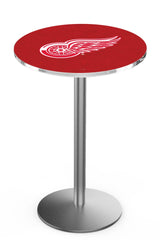 L214 Stainless Detroit Red Wings Pub Table