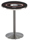 L214 Stainless Georgia Bulldogs Script G Pub Table