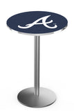 Atlanta Braves L214 Stainless MLB Pub Table