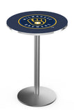 Milwaukee Brewers L214 Stainless MLB Pub Table