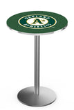 Oakland Athletics L214 Stainless MLB Pub Table