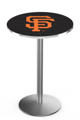 San Francisco Giants L214 Stainless MLB Pub Table