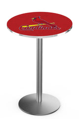 St. Louis Cardinals L214 Stainless MLB Pub Table