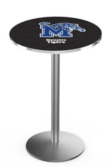 L214 Stainless Memphis Tigers Pub Table