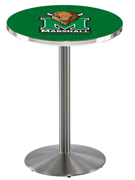 L214 Stainless Steel Marshall University Thundering Herd Pub Table