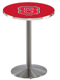 L214 Stainless NC State Wolfpack Pub Table