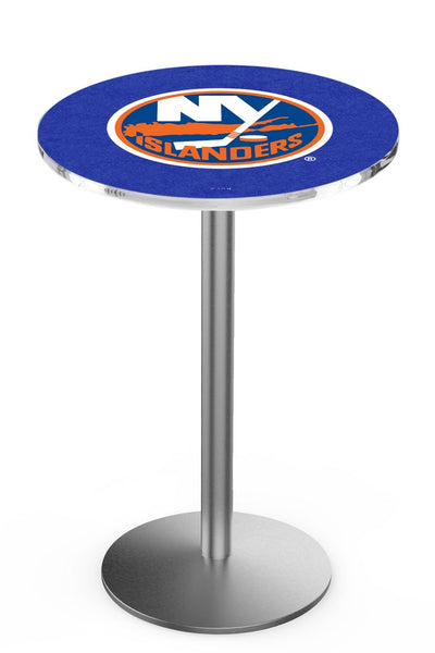 L214 Stainless New York Islanders Pub Table