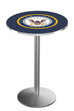 L214 Stainless United States Navy Pub Table | U.S. Navy VFW Pub Table
