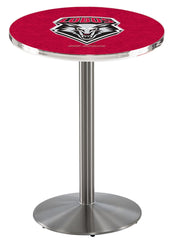 L214 Stainless University of New Mexico Lobos Pub Table